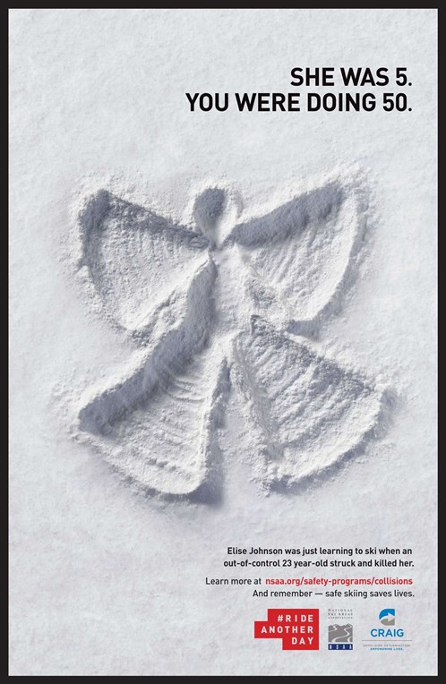 #RideAnotherDay collision prevention poster